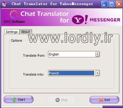 Chat Translator for Yahoo! Messenger 4.2.1 -مترجم یاهو